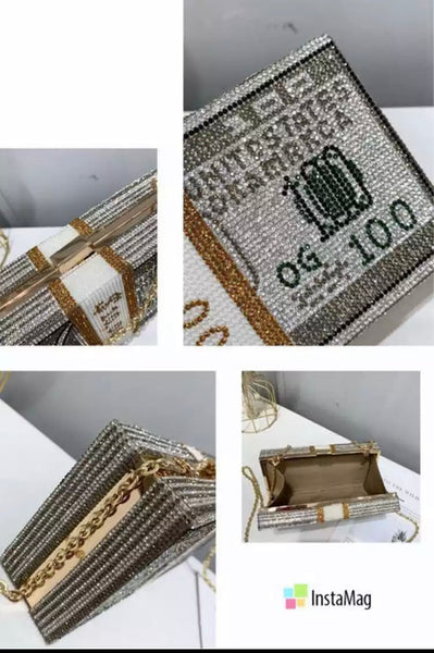 Bling Money Clutch Bag by Blyss