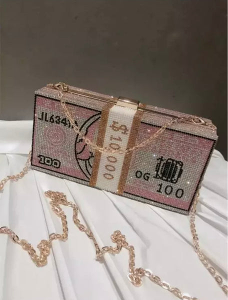 Bling Money Clutch Bag by Blyss