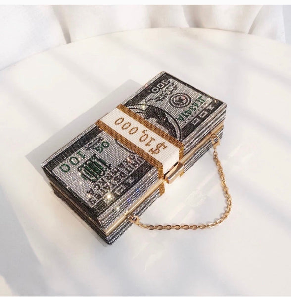 Bling Money Clutch Bag by Blyss