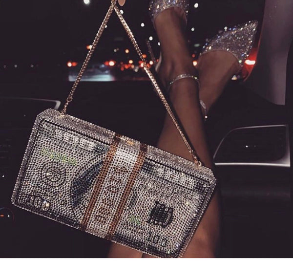 Bling Money Clutch Bag by Blyss